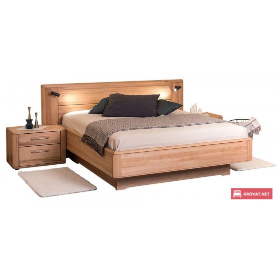 Двуспальная деревянная кровать НИКОЛЕТТА ТМ ТеМП (древесина бука)