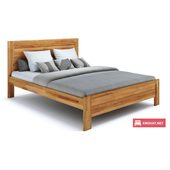 Деревянная кровать ЛЕОНА ТМ ТеМП (цельный и срощеный щит бука)