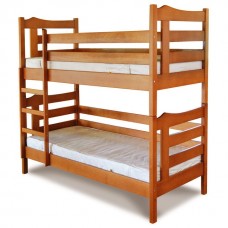 Дитяче двоярусне ліжко з дерева САНТА-2 ТМ Лев ★ трансоформер (розбирається на окремі ліжка) ★ масив бука