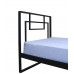 Ліжко АСТРА мелбі односпальне ★ 80х190 - 90х200 см ★ металеве ліжко в стилі Лофт з заліза № 4