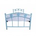 Дитяче ліжко ЧЕМПІОН мелбі односпальне ★ 80х190 - 90х200 см ★ ліжко з металу з декором, ортопедичні ламелі № 4