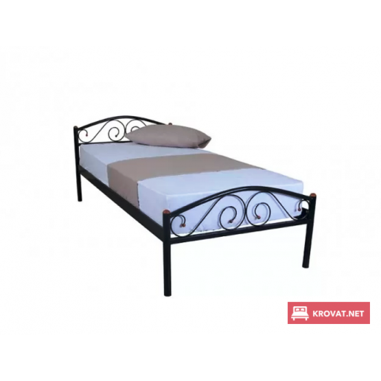 Ліжко ЕЛІС мелбі односпальне ★ 80х190 - 90х200 см ★ металеве ліжко в стилі Лофт з заліза