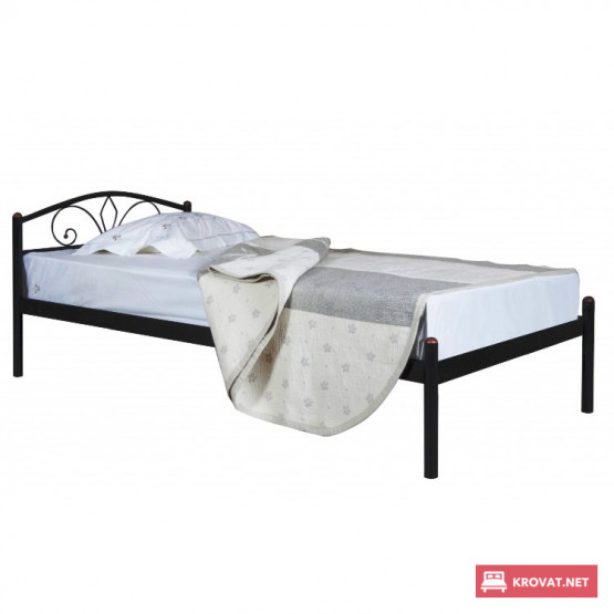 Ліжко ЛАРА мелбі односпальне ★ 90х190 - 90х200 см ★ металеве ліжко в стилі Лофт з заліза